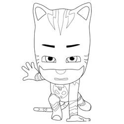 Dessin à colorier: Pyjamasques (Dessins animés et séries animées) #175848 - Coloriages à Imprimer Gratuits