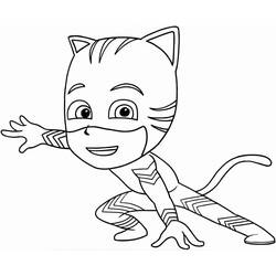 Dessin à colorier: Pyjamasques (Dessins animés et séries animées) #175849 - Coloriages à Imprimer Gratuits