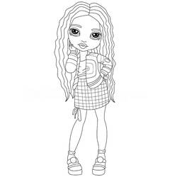 Dessin à colorier: Rainbow High (Dessins animés et séries animées) #201045 - Coloriages à Imprimer Gratuits