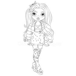 Dessin à colorier: Rainbow High (Dessins animés et séries animées) #201060 - Coloriages à Imprimer Gratuits