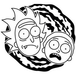 Dessin à colorier: Rick et Morty (Dessins animés et séries animées) #208195 - Coloriages à Imprimer Gratuits