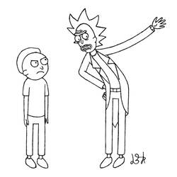 Dessin à colorier: Rick et Morty (Dessins animés et séries animées) #208205 - Coloriages à Imprimer Gratuits