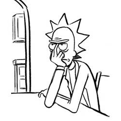 Dessin à colorier: Rick et Morty (Dessins animés et séries animées) #208206 - Coloriages à Imprimer Gratuits