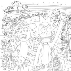 Dessin à colorier: Rick et Morty (Dessins animés et séries animées) #208211 - Coloriages à Imprimer Gratuits