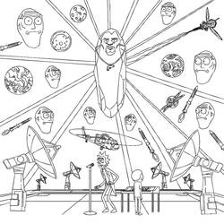 Dessin à colorier: Rick et Morty (Dessins animés et séries animées) #208212 - Coloriages à Imprimer Gratuits