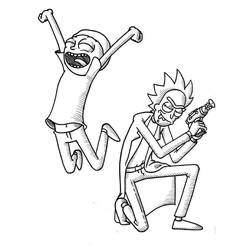 Dessin à colorier: Rick et Morty (Dessins animés et séries animées) #208213 - Coloriages à Imprimer Gratuits