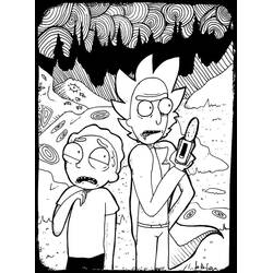 Dessin à colorier: Rick et Morty (Dessins animés et séries animées) #208214 - Coloriages à Imprimer Gratuits