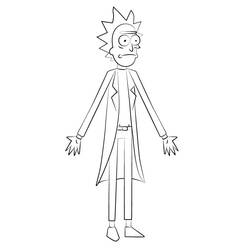 Dessin à colorier: Rick et Morty (Dessins animés et séries animées) #208215 - Coloriages à Imprimer Gratuits