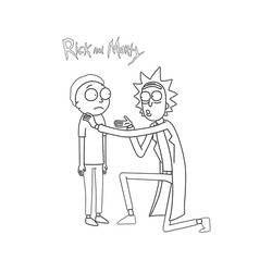 Dessin à colorier: Rick et Morty (Dessins animés et séries animées) #208217 - Coloriages à Imprimer Gratuits