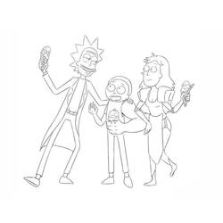 Dessin à colorier: Rick et Morty (Dessins animés et séries animées) #208221 - Coloriages à Imprimer Gratuits