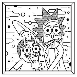 Dessin à colorier: Rick et Morty (Dessins animés et séries animées) #208225 - Coloriages à Imprimer Gratuits