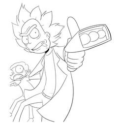Dessin à colorier: Rick et Morty (Dessins animés et séries animées) #208229 - Coloriages à Imprimer Gratuits