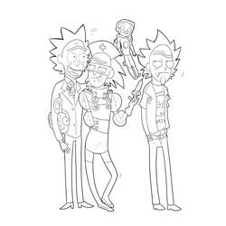 Dessin à colorier: Rick et Morty (Dessins animés et séries animées) #208231 - Coloriages à Imprimer Gratuits