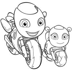 Dessin à colorier: Ricky Zoom (Dessins animés et séries animées) #185745 - Coloriages à Imprimer Gratuits