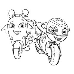 Dessin à colorier: Ricky Zoom (Dessins animés et séries animées) #185752 - Coloriages à Imprimer Gratuits