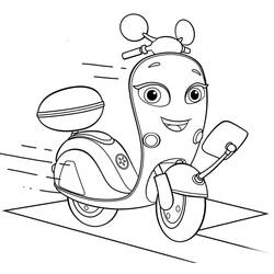 Dessin à colorier: Ricky Zoom (Dessins animés et séries animées) #185753 - Coloriages à Imprimer Gratuits
