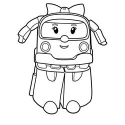 Dessin à colorier: Robocar Poli (Dessins animés et séries animées) #185688 - Coloriages à Imprimer Gratuits