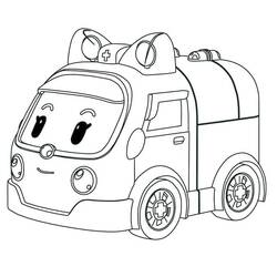 Dessin à colorier: Robocar Poli (Dessins animés et séries animées) #185689 - Coloriages à Imprimer Gratuits
