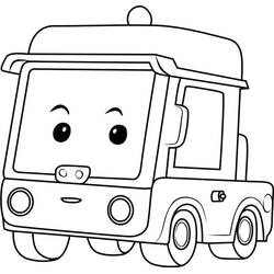 Dessin à colorier: Robocar Poli (Dessins animés et séries animées) #185691 - Coloriages à Imprimer Gratuits