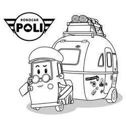 Dessin à colorier: Robocar Poli (Dessins animés et séries animées) #185693 - Coloriages à Imprimer Gratuits