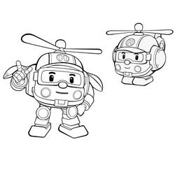 Dessin à colorier: Robocar Poli (Dessins animés et séries animées) #185694 - Coloriages à Imprimer Gratuits