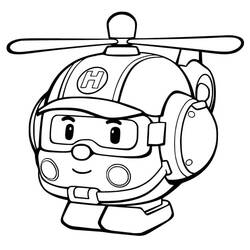 Dessin à colorier: Robocar Poli (Dessins animés et séries animées) #185695 - Coloriages à Imprimer Gratuits