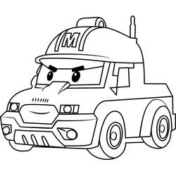 Dessin à colorier: Robocar Poli (Dessins animés et séries animées) #185700 - Coloriages à Imprimer Gratuits