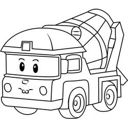 Dessin à colorier: Robocar Poli (Dessins animés et séries animées) #185702 - Coloriages à Imprimer Gratuits