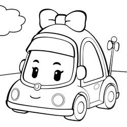 Dessin à colorier: Robocar Poli (Dessins animés et séries animées) #185703 - Coloriages à Imprimer Gratuits