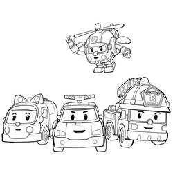 Dessin à colorier: Robocar Poli (Dessins animés et séries animées) #185704 - Coloriages à Imprimer Gratuits