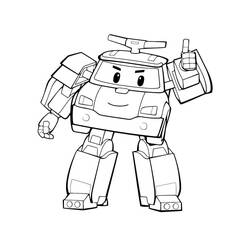 Dessin à colorier: Robocar Poli (Dessins animés et séries animées) #185706 - Coloriages à Imprimer Gratuits