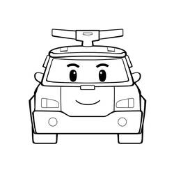 Dessin à colorier: Robocar Poli (Dessins animés et séries animées) #185707 - Coloriages à Imprimer Gratuits