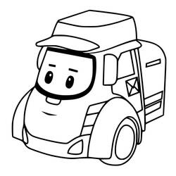 Dessin à colorier: Robocar Poli (Dessins animés et séries animées) #185708 - Coloriages à Imprimer Gratuits