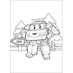 Dessin à colorier: Robocar Poli (Dessins animés et séries animées) #185709 - Coloriages à Imprimer Gratuits