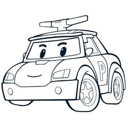 Dessin à colorier: Robocar Poli (Dessins animés et séries animées) #185711 - Coloriages à Imprimer Gratuits
