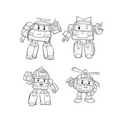 Dessin à colorier: Robocar Poli (Dessins animés et séries animées) #185713 - Coloriages à Imprimer Gratuits