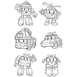 Dessin à colorier: Robocar Poli (Dessins animés et séries animées) #185715 - Coloriages à Imprimer Gratuits