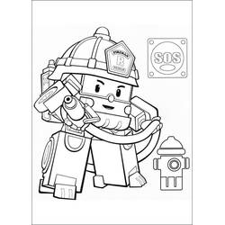 Dessin à colorier: Robocar Poli (Dessins animés et séries animées) #185718 - Coloriages à Imprimer Gratuits
