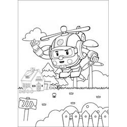 Dessin à colorier: Robocar Poli (Dessins animés et séries animées) #185719 - Coloriages à Imprimer Gratuits