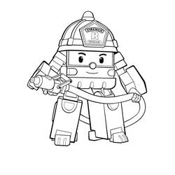 Dessin à colorier: Robocar Poli (Dessins animés et séries animées) #185721 - Coloriages à Imprimer Gratuits