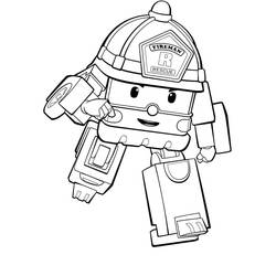 Dessin à colorier: Robocar Poli (Dessins animés et séries animées) #185722 - Coloriages à Imprimer Gratuits