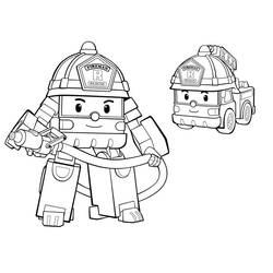 Dessin à colorier: Robocar Poli (Dessins animés et séries animées) #185723 - Coloriages à Imprimer Gratuits