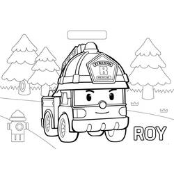 Dessin à colorier: Robocar Poli (Dessins animés et séries animées) #185726 - Coloriages à Imprimer Gratuits