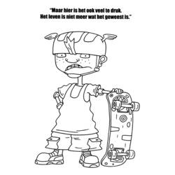 Dessin à colorier: Rocket Power (Dessins animés et séries animées) #52598 - Coloriages à Imprimer Gratuits