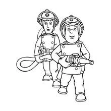 Dessin à colorier: Sam le Pompier (Dessins animés et séries animées) #39774 - Coloriages à Imprimer Gratuits