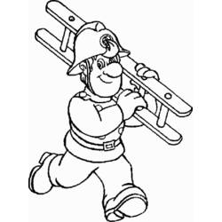 Dessin à colorier: Sam le Pompier (Dessins animés et séries animées) #39782 - Coloriages à Imprimer Gratuits