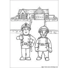 Dessin à colorier: Sam le Pompier (Dessins animés et séries animées) #39841 - Coloriages à Imprimer Gratuits