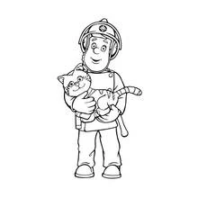 Dessin à colorier: Sam le Pompier (Dessins animés et séries animées) #39843 - Coloriages à Imprimer Gratuits