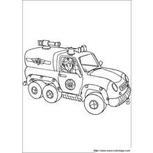 Dessin à colorier: Sam le Pompier (Dessins animés et séries animées) #39849 - Coloriages à Imprimer Gratuits