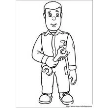 Dessin à colorier: Sam le Pompier (Dessins animés et séries animées) #39861 - Coloriages à Imprimer Gratuits
